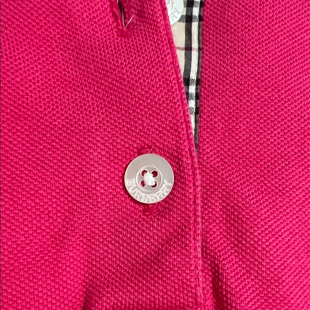 Burberry Bright Pink Polo with Logo - Picture 5 of 10